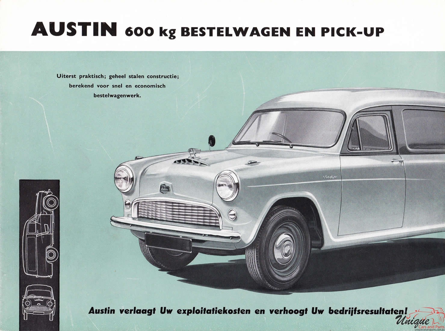 1955 Austin A50 Van Brochure